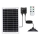 Aigostar - LED päikese-lüster anduriga LED/70W/12V 6000 mAh 6500K IP65 läbimõõt 23,5 cm + kaugjuhtimispult