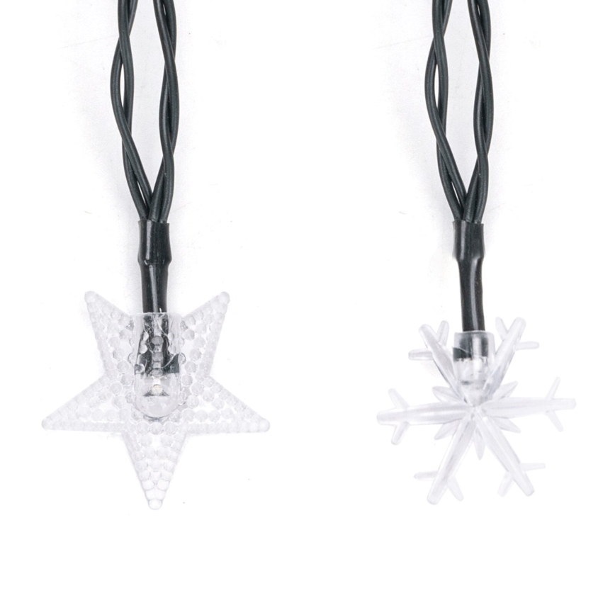 Aigostar - LED päikesepaneeliga valguskett 50xLED/8 funktsiooni 12m 800mAh IP65 soe valge