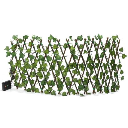Aigostar - LED päikesepaneeliga dekoratsioon 56xLED/2x0,4m IP65 300 mAh soe valge ivy