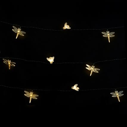 Aigostar - LED päikesevalguskett 50×LED/8 režiimi 10 m 800 mAh IP65 soe valge