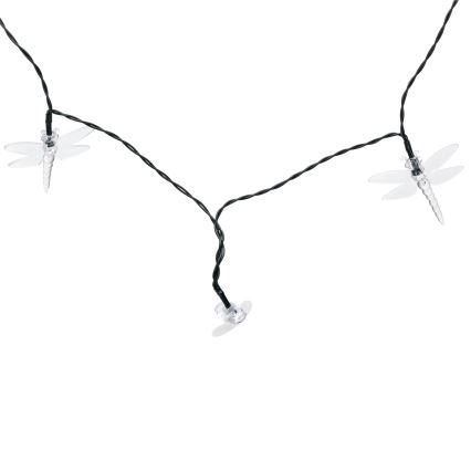 Aigostar - LED päikesevalguskett 50×LED/8 režiimi 10 m 800 mAh IP65 soe valge