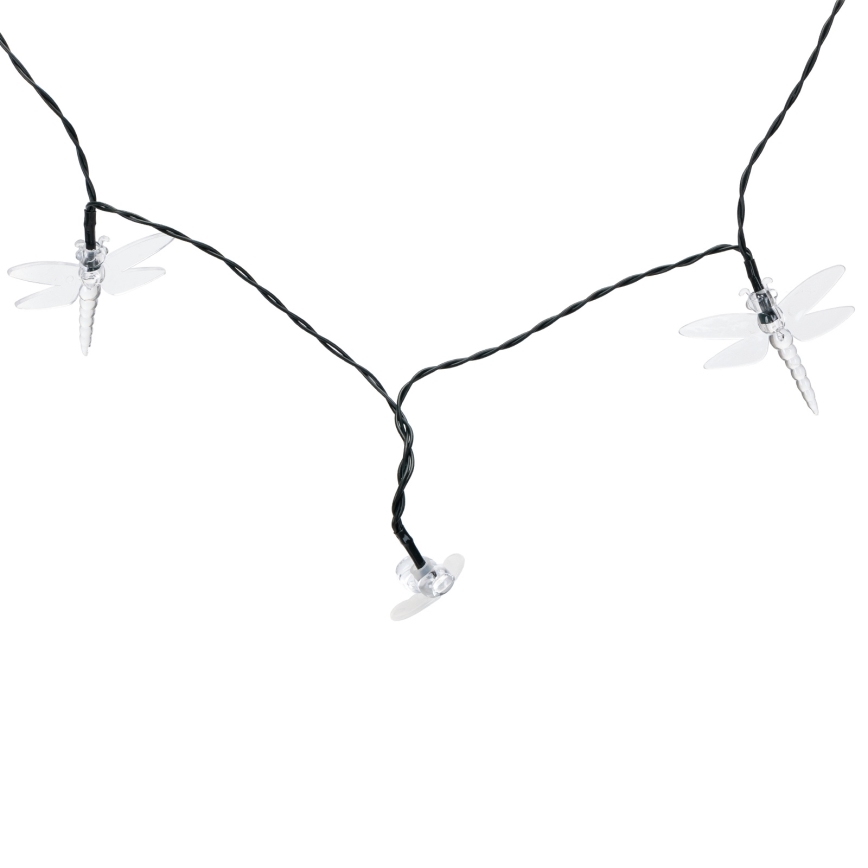 Aigostar - LED päikesevalguskett 50×LED/8 režiimi 10 m 800 mAh IP65 soe valge