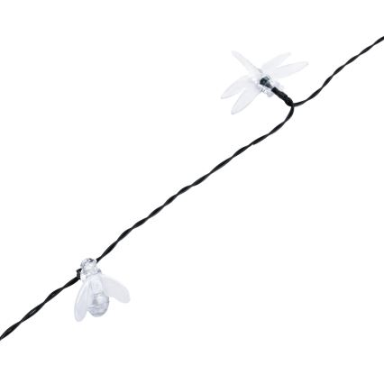 Aigostar - LED päikesepaneeliga dekoratiivne valguskett 50xLED/8 režiimi 10 m 800 mAh IP65 külm valge