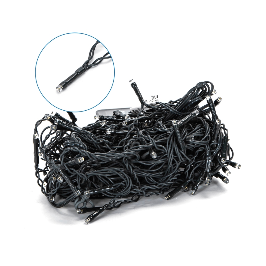 Aigostar - LED päikesevalguskett 100xLED/8 režiimi 8x0,6m 800 mAh IP65 soe valge