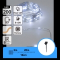 Aigostar - LED päikesekett 200xLED/8-režiimne 22 m IP65 külmvalge 800 mAh