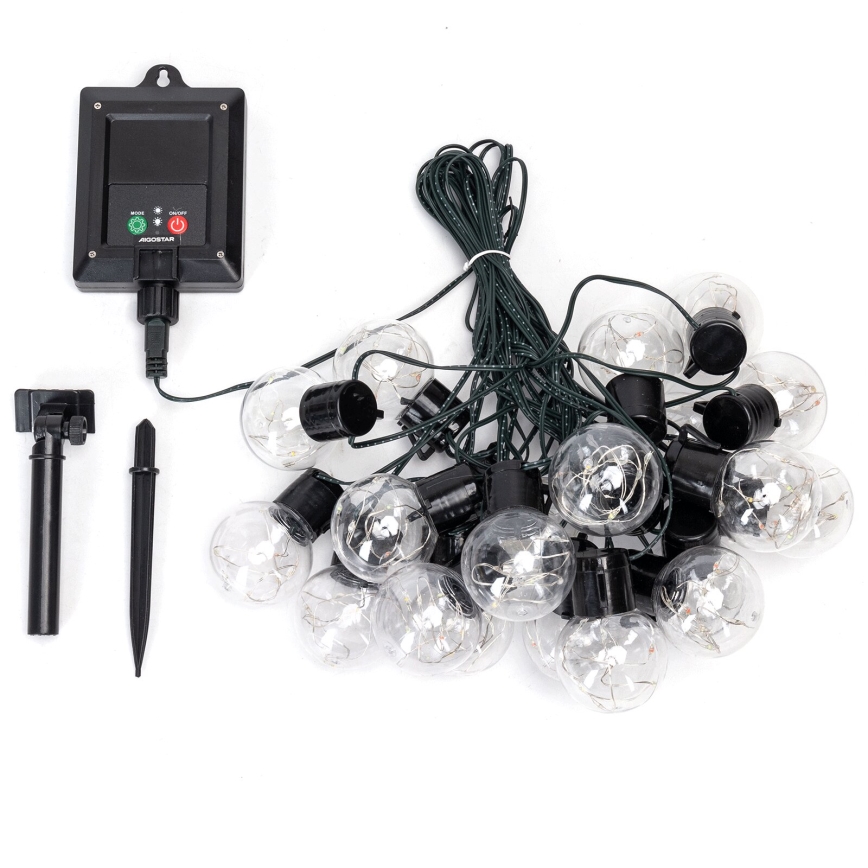 Aigostar - LED päikesekett 20xLED/8 režiimi 11,5m IP65 mitmevärviline