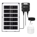 Aigostar - LED päikeselatern LED/35W/12V 3000 mAh 6500K IP65 läbimõõt 10 cm + kaugjuhtimispult
