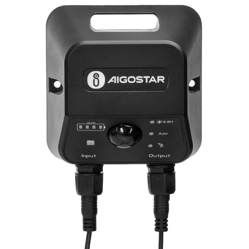 Aigostar - LED päikese-lüster anduriga LED/70W/12V 6000 mAh 6500K IP65 läbimõõt 23,5 cm + kaugjuhtimispult
