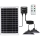 Aigostar - LED päikeselühter anduriga 2xLED/35W/12V 6000 mAh 6500K IP65 läbimõõt 15 cm + kaugjuhtimispult