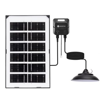 Aigostar - LED-päikeselühter LED/35W/12V 3000 mAh 6500K IP65 läbimõõt 15 cm + kaugjuhtimispult