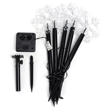 Aigostar - LED Päikesepaneel jõuluteemaline valgusti LED/0,054W/1,2V 1m 800 mAh IP65 külm valge