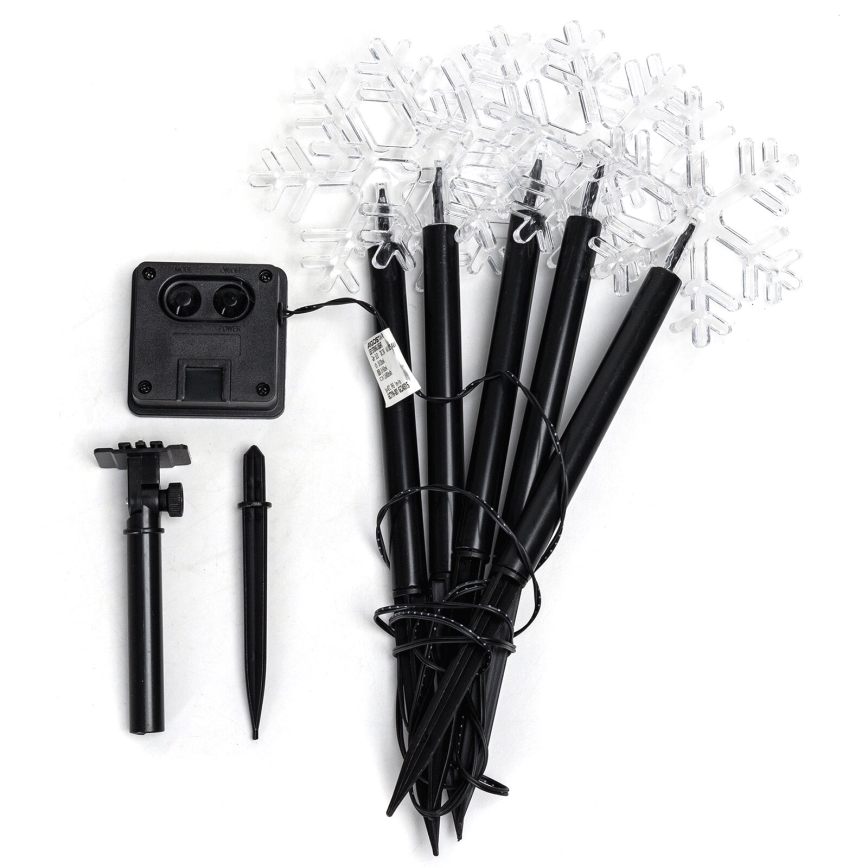 Aigostar - LED Päikesepaneel jõuluteemaline valgusti LED/0,054W/1,2V 1m 800 mAh IP65 külm valge