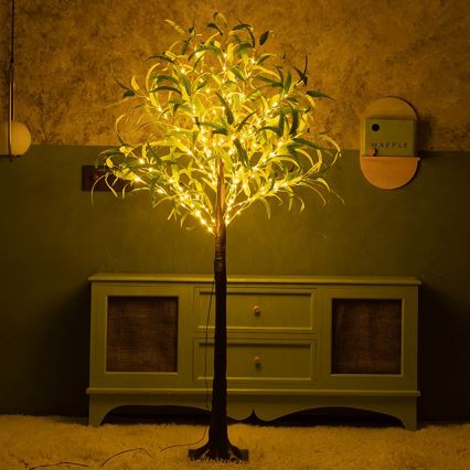 Aigostar - LED Päikesepaneel kaunistus 150xLED/3,2m IP65 soe valge oliiv