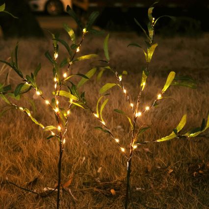 Aigostar - LED Päikesepaneel kaunistus 60xLED/3,5m IP65 soe valge oliiv