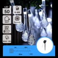Aigostar - LED Päikesepaneeliga dekoratiivne kett 50xLED/8 funktsiooni 12m IP65 külm valge 800 mAh