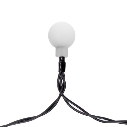 Aigostar - LED Päikesepaneeliga dekoratiivne kett 50xLED/8 funktsiooni 12m IP65 800 mAh soe valge