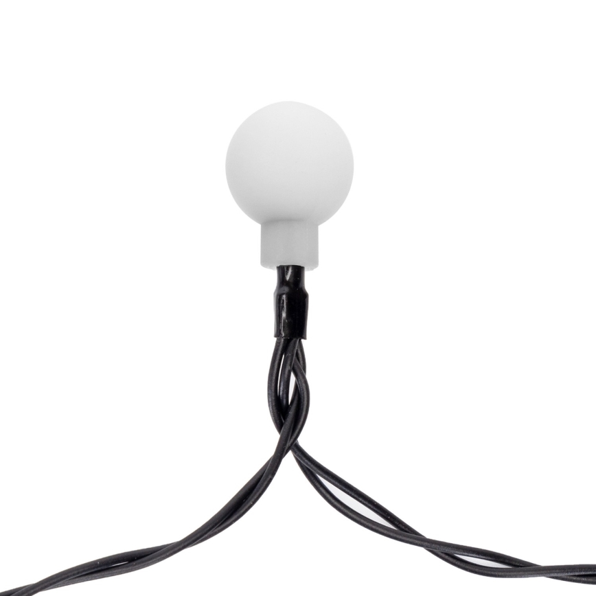 Aigostar - LED Päikesepaneeliga dekoratiivne kett 50xLED/8 funktsiooni 12m IP65 800 mAh soe valge