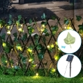 Aigostar - LED päikesepaneeliga dekoratsioon 56xLED/2x0,4m IP65 300 mAh soe valge ivy