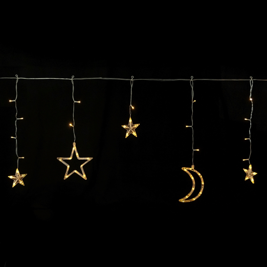 Aigostar - LED päikesepaneeliga jõulutuled 120xLED/8 režiimi 3x0,6m 500 mAh IP65 soe valge