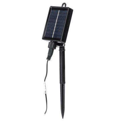 Aigostar - LED Päikesepaneeliga jõuluteemaline valguskett 10xLED/8 funktsiooni 6,5m IP65 500 mAh mitmevärviline