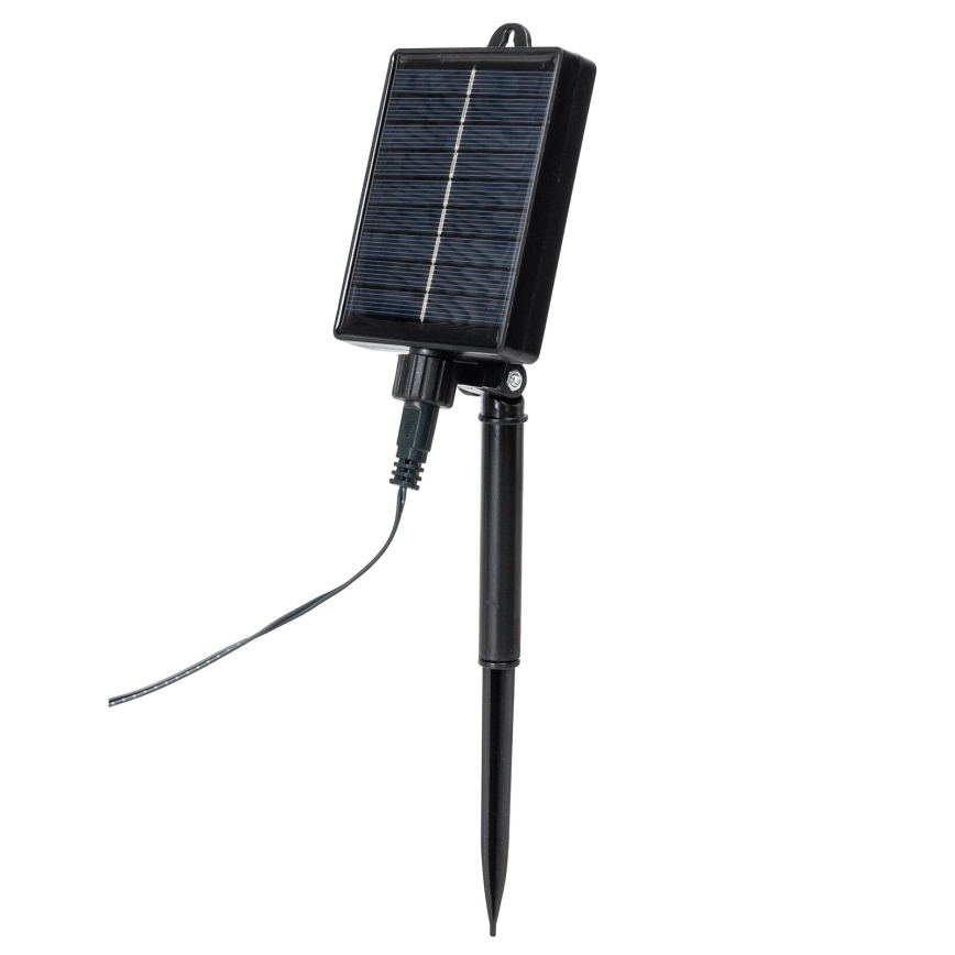 Aigostar - LED Päikesepaneeliga jõuluteemaline valguskett 20xLED/8 funktsiooni 11,5m IP65 soe valge