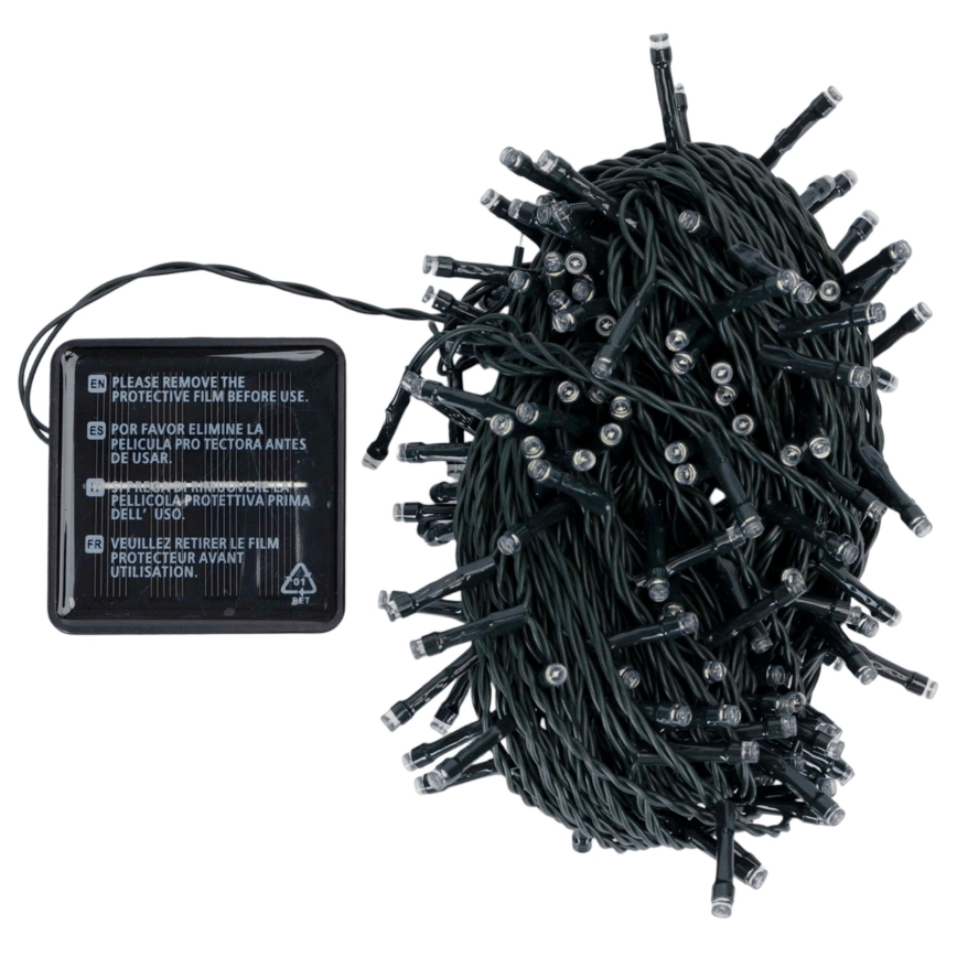 Aigostar - LED päikesepaneeliga jõulutuled 200 LEDi / 8 režiimi / 22 m / IP65 / soe valge / 800 mAh