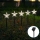 Aigostar - LED Päikesepaneeliga jõuluvalgustus LED/0,054W/1,2V 1m IP65 külm valge