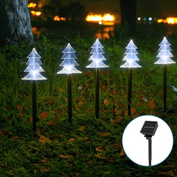 Aigostar - LED Päikesepaneeliga jõuluvalgustus LED/0,054W/1,2V 1m IP65 külm valge