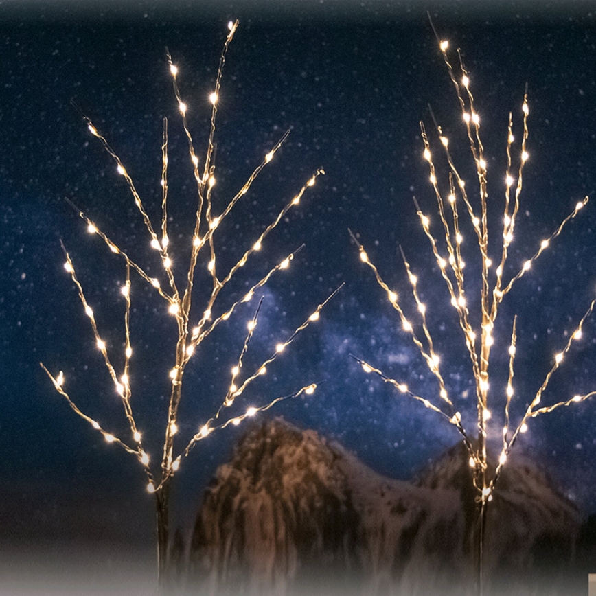 Aigostar - LED Päikesepaneeliga kaunistus 140xLED/3m IP65 soe valge viinapuu
