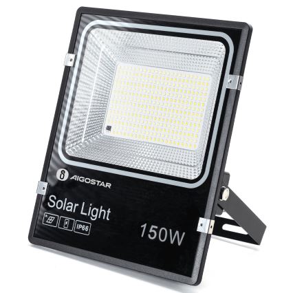 Aigostar - LED päikesereflektor LED/150W/3,2V 3000mAh 3000K/4000K/6500K IP66 + kaugjuhtimispult