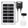Aigostar - LED Päikesepaneeliga lühter anduriga LED/35W/12V 3000 mAh 6500K d. 10 cm + kaugjuhtimispult