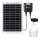 Aigostar - LED Päikesepaneeliga lühter anduriga LED/70W/12V 6000 mAh 6500K d. 12 cm + kaugjuhtimispult