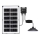Aigostar - LED Päikesepaneeliga lühter LED/35W/12V 3000 mAh 6500K d. 15 cm + kaugjuhtimispult