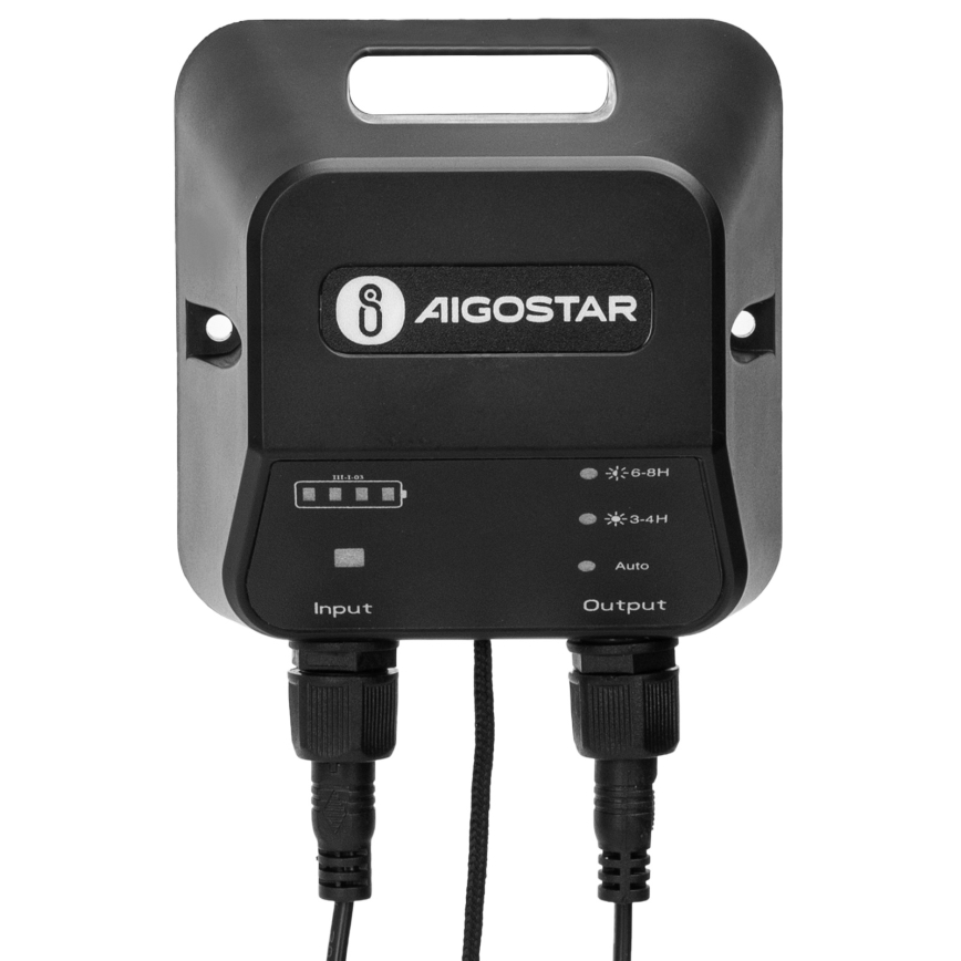 Aigostar - LED Päikesepaneeliga lühter LED/70W/12V 6000 mAh 6500K d. 23,5 cm + kaugjuhtimispult