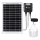 Aigostar - LED päikesepaneeliga lühter LED/70W/12V 6000 mAh 6500K IP65 Ø 12 cm + kaugjuhtimispult