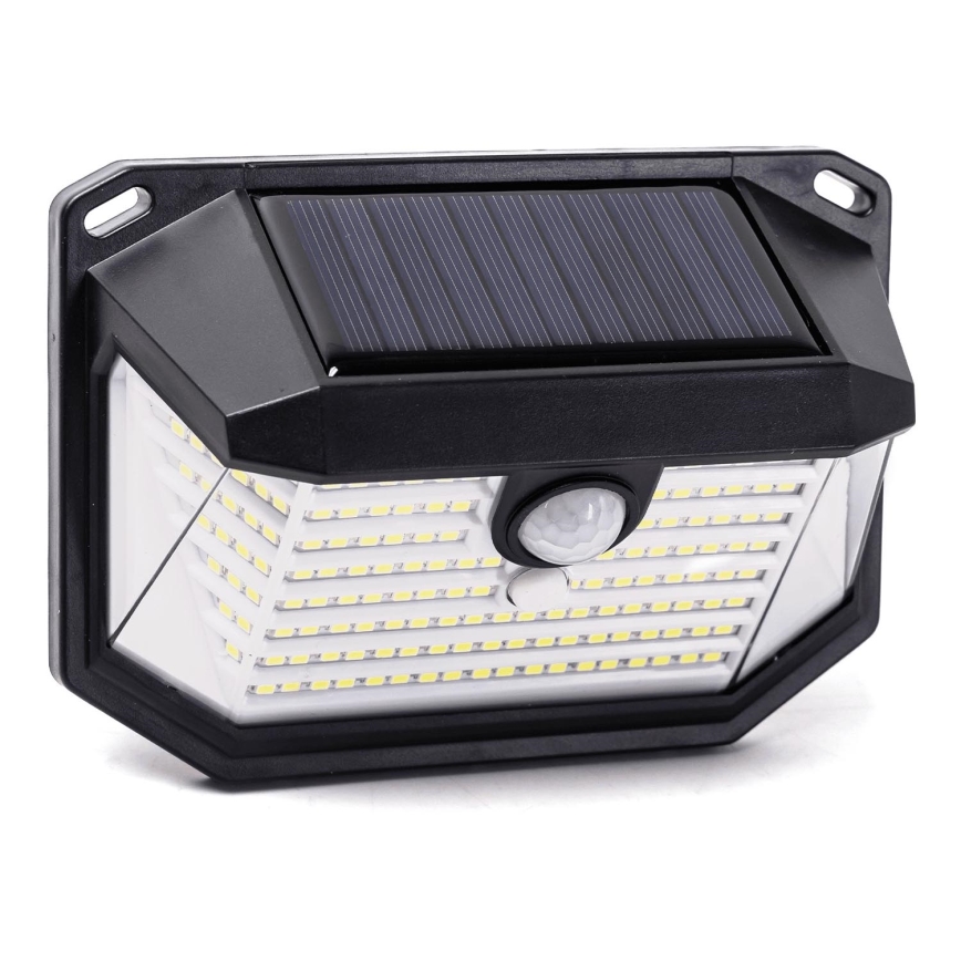 Aigostar - LED Päikesepaneeliga seinavalgusti koos anduriga LED/0,8W/5,5V 1200 mAh 6500K IP65