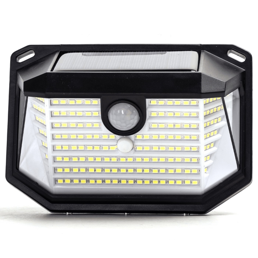 Aigostar - LED Päikesepaneeliga seinavalgusti koos anduriga LED/0,8W/5,5V 1200 mAh 6500K IP65
