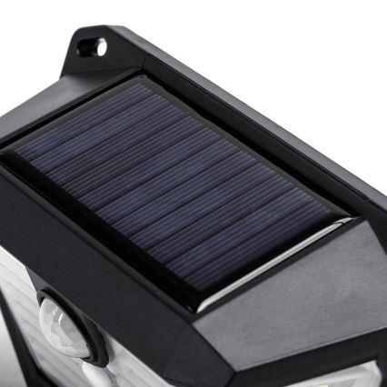 Aigostar - LED Päikesepaneeliga seinavalgusti koos anduriga LED/0,8W/5,5V 1200 mAh 6500K IP65