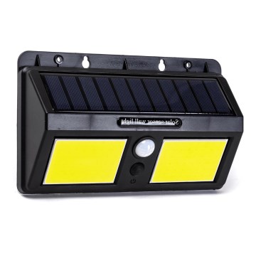 Aigostar - LED Päikesepaneeliga seinavalgusti koos anduriga LED/20W/5,5V 2400 mAh 6500K IP65