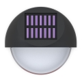 Aigostar - LED Päikesepaneeliga seinavalgusti LED/1W/1,2V must 200 mAh 2700K IP44