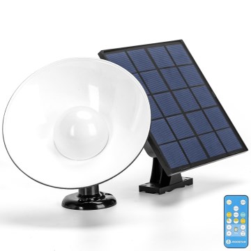 Aigostar - LED Päikesepaneeliga seinavalgusti LED/3,2V 3000K/4000K/6500K 5000 mAh IP65 + kaugjuhtimispult