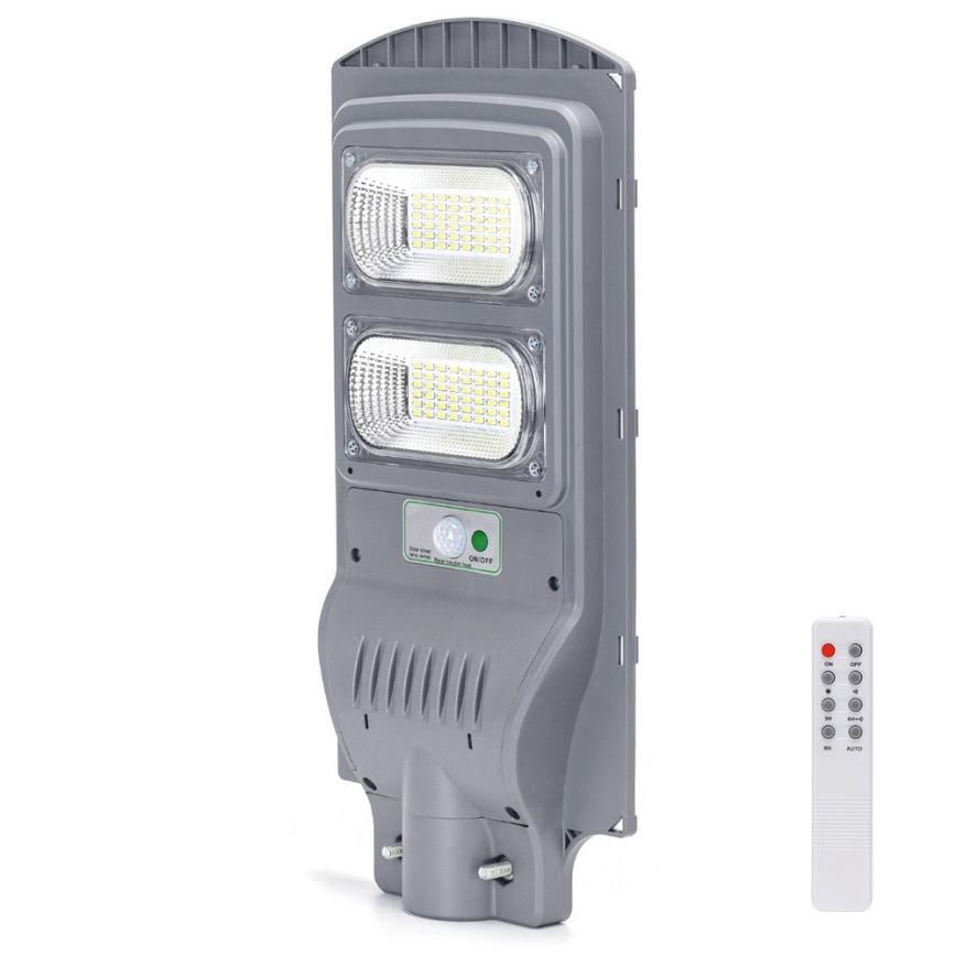 Aigostar - LED Päikesepaneeliga tänavalamp koos anduriga LED/100W/3,2V 10000mAh IP65 6500K + kaugjuhtimispult