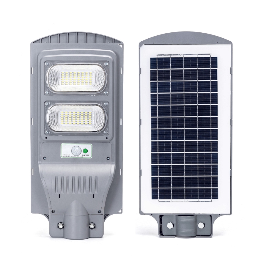 Aigostar - LED Päikesepaneeliga tänavalamp koos anduriga LED/100W/3,2V 10000mAh IP65 6500K + kaugjuhtimispult