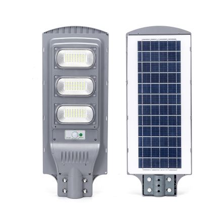 Aigostar - LED Päikesepaneeliga tänavalamp koos liikumis- ja hämardusanduriga LED/150W/3,2V 15000mAh IP65 6500K + kaugjuhtimispult