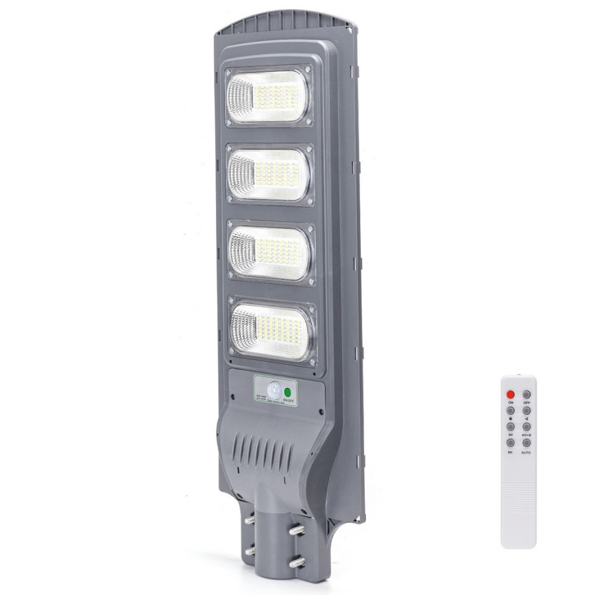 Aigostar - LED Päikesepaneeliga tänavalamp koos anduriga LED/200W/3,2V 20000mAh IP65 6500K + kaugjuhtimispult