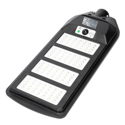 Aigostar - LED Päikesepaneeliga tänavalamp koos anduriga LED/200W/3,2V 12000mAh IP65 6500K + kaugjuhtimispult