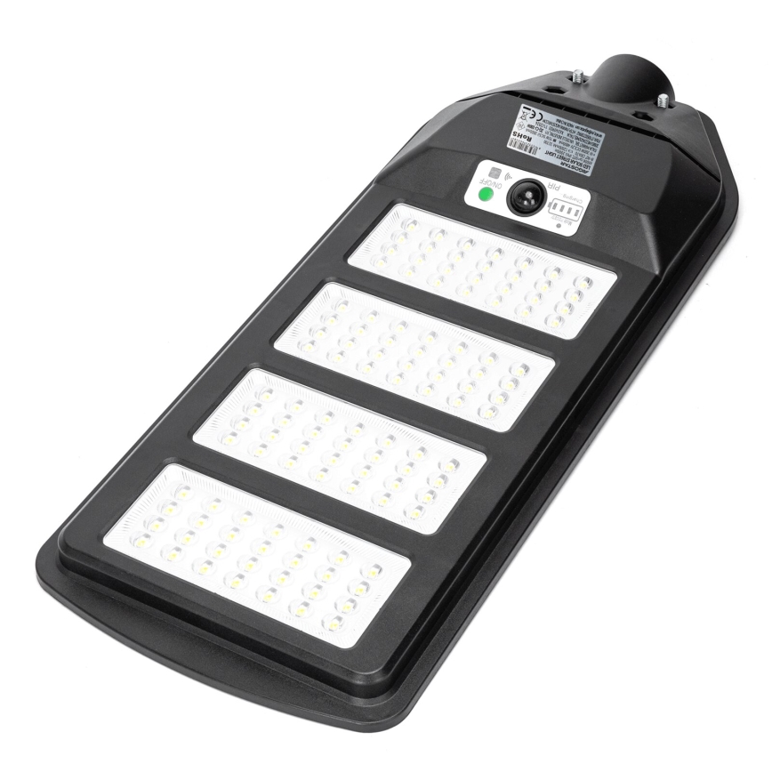 Aigostar - LED Päikesepaneeliga tänavalamp koos anduriga LED/200W/3,2V 12000mAh IP65 6500K + kaugjuhtimispult
