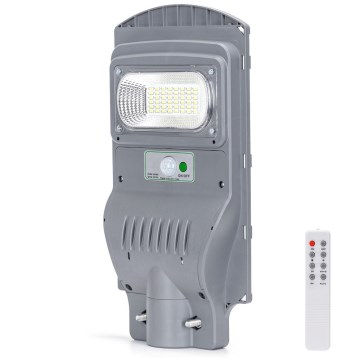 Aigostar - LED Päikesepaneeliga tänavalamp koos anduriga LED/50W/3,2V 5000mAh IP65 6500K + kaugjuhtimispult