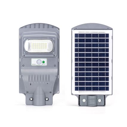 Aigostar - LED Päikesepaneeliga tänavalamp koos anduriga LED/50W/3,2V 5000mAh IP65 6500K + kaugjuhtimispult