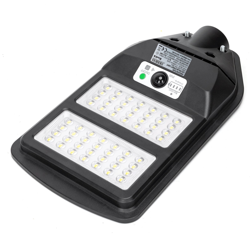 Aigostar - LED Päikesepaneeliga tänavalamp koos anduriga LED/70W/3,2V 4000mAh IP65 6500K + kaugjuhtimispult